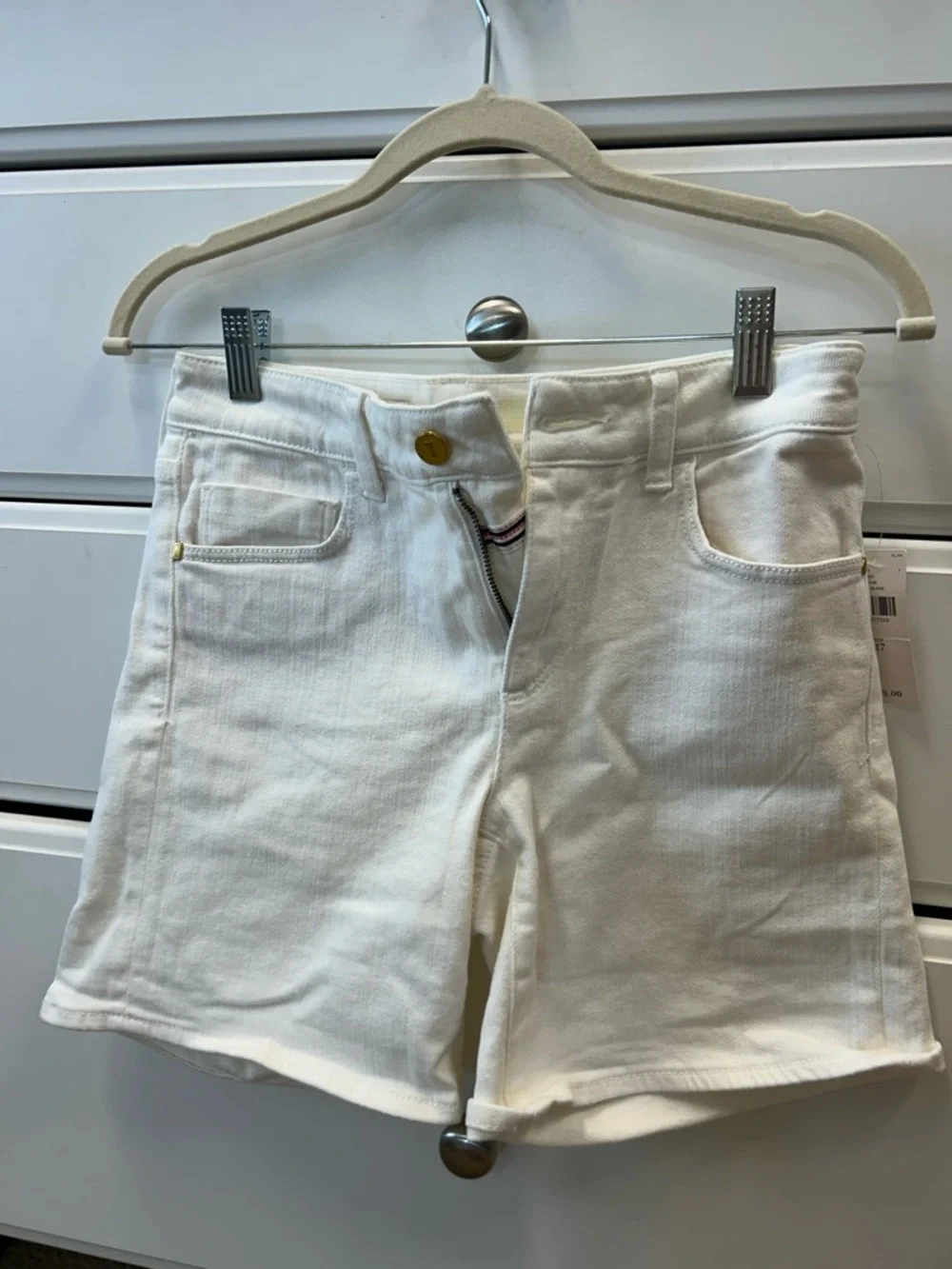 Anthropologie White Denim Jean Shorts - Picture 1 of 4